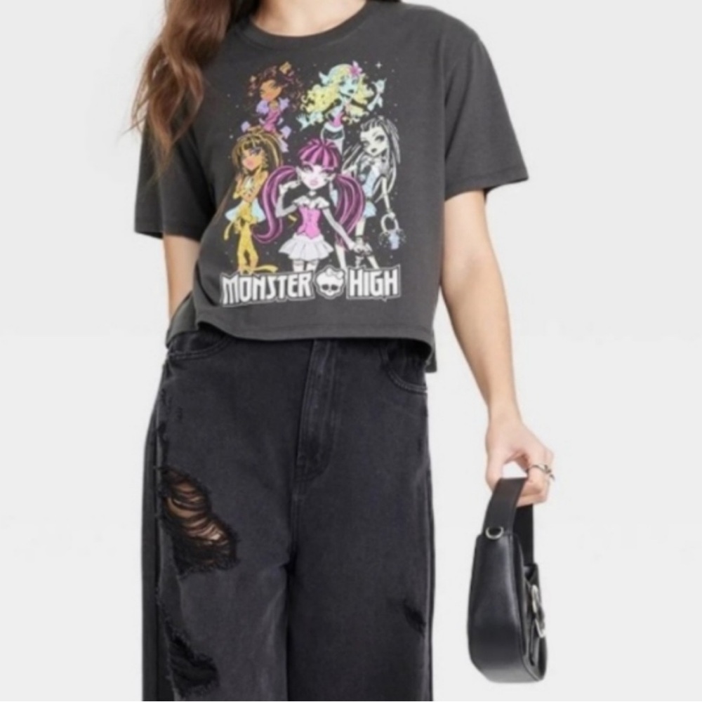 Monster High Graphic Crop Top